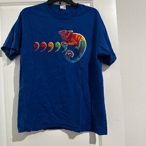 Unisex Blue Chameleon Tshirt